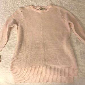 Pale pink crew neck sweater